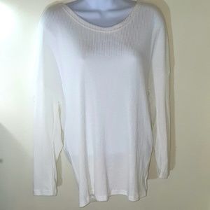 NWT Off White Top, Open Criss Cross Back